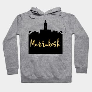 MARRAKESH MOROCCO DESIGNER SILHOUETTE SKYLINE ART Hoodie